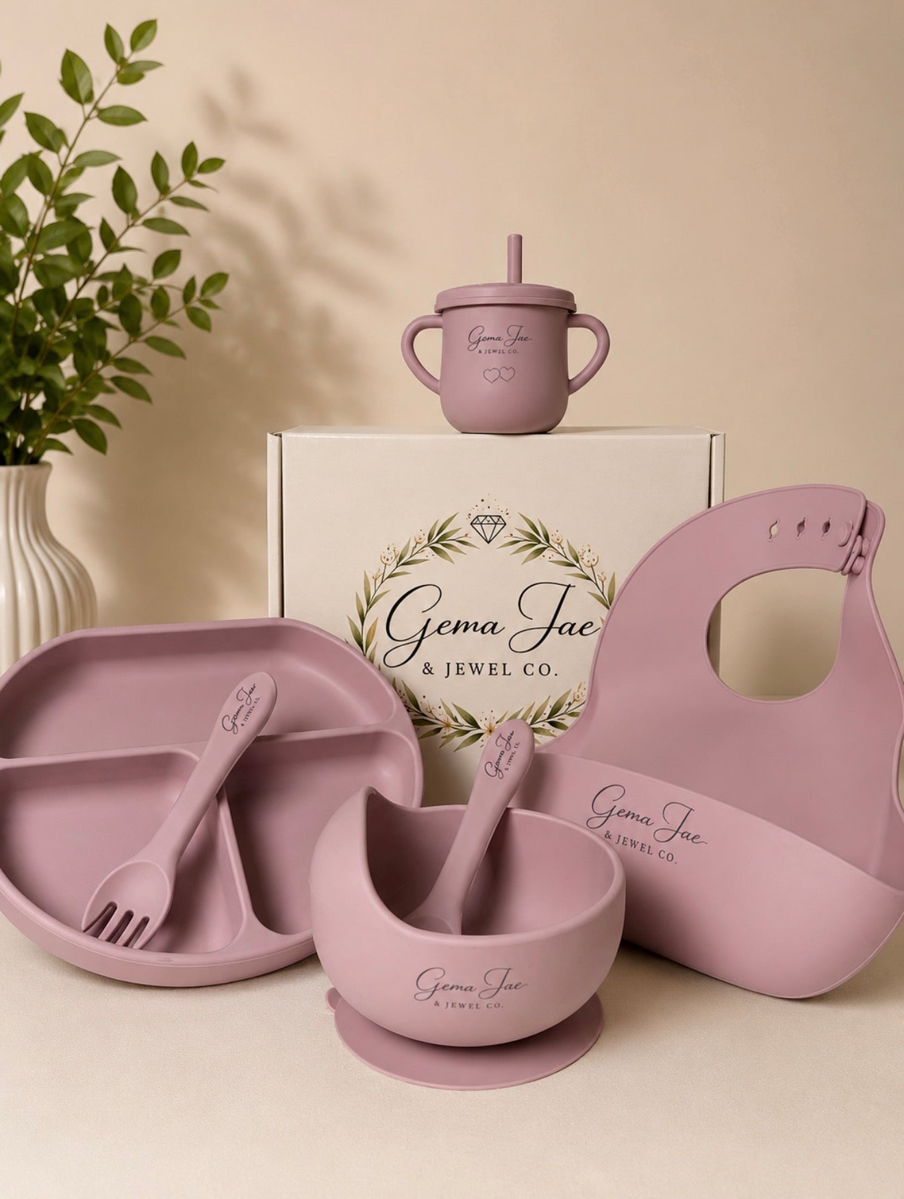 Silicone Kids Dining Set PURPLE