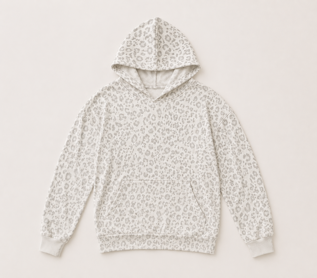 Leopard Print Hoodie light weight Material
